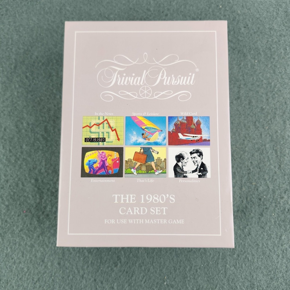 Vintage Trivial‎ Pursuit The 1980's Card Set For Use With Master Game